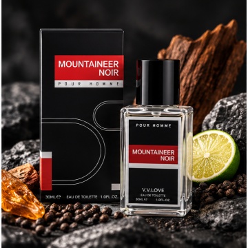 Parfum Barbati V.V.Love Mountaineer Noir Pour Homme, Eau de Toilette EDT, 30 ml, Lemnos, Fresh, Persistent, Elegant, Spray, Format Compact, pentru Zi si Seara - Img 2