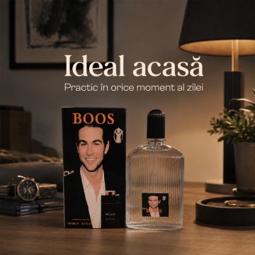 Parfum Boos Man in Black, Apă de Parfum Bărbat, 100 ml, Inspirat din Bvlgari Man In Black Bvlgari - Img 4
