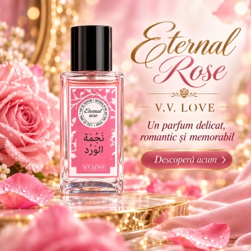 Parfum Dama V.V.Love Eternal Rose, Eau de Parfum EDP, 30 ml, Oriental-Floral, cu Trandafir si Note Lemnoase, Elegant, Persistent, pentru Zi si Seara - Img 2