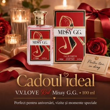 Parfum Damă V.V. Love Missy G.G. Red, Apă de Parfum 100 ml – Elegant, Feminin, Inspirat din Carolina Herrera Very Good Girl - Img 4