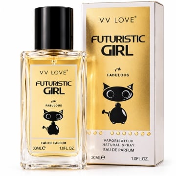 Parfum Dama VV Love Futuristic Girl, Eau de Parfum EDP, 30 ml, Persistent, Feminin, Elegant, Spray, pentru Zi si Seara
