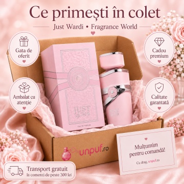Parfum Fragrance World Just Wardi 100 ml, parfum arăbesc, edp, Damă - Img 4