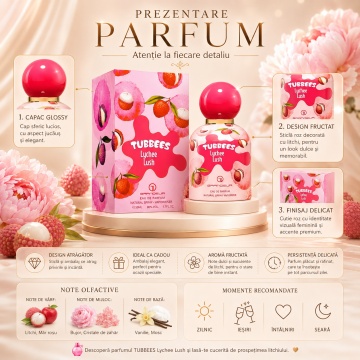 Parfum Grandeur Elite Tubbees Lychee Lush 50 ml - Img 3