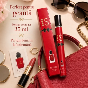 Parfum IS 35 ml, Apă de Parfum Damă, Aromă Fructată Florală, Dulce și Vanilată, Format Compact, Note de Pară, Coacăze Negre, Piper Roz, Grapefruit, Ananas, Trandafir, Iasomie, Vanilie, Cedru, Paciuli și Lemn Ambrat - Img 5