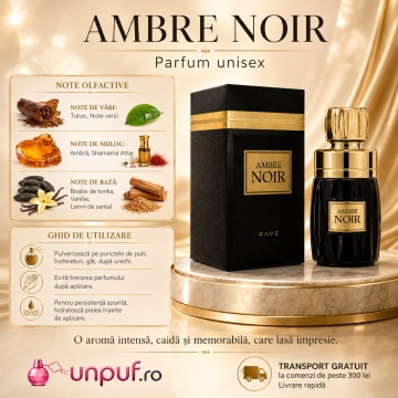 Parfum Lattafa Ambre Noir 100 ml, Bărbat - Img 9