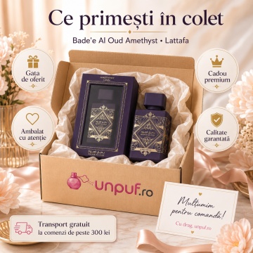 Parfum Lattafa Badee Al Oud Amethyst 100 ml – Parfum Arabesc, parfum arăbesc, edp, Unisex, Damă, Bărbat - Img 5