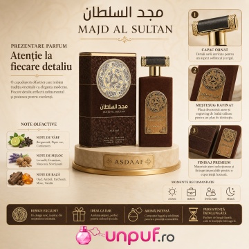Parfum Lattafa Majd Al Sultan 100 ml, Bărbat - Img 3