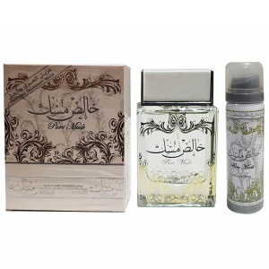 Parfum Lattafa Pure Musk 100 ml + Deo, Damă