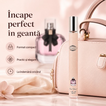 Parfum Mon Paris You 35 ml, Apă de Parfum Damă, Aromă Fructat Florală, Format Compact, Note de Căpșuni, Zmeură, Pară, Bergamotă, Bujor, Iasomie, Floare de Portocal, Patchouli, Mosc și Cedru - Img 4