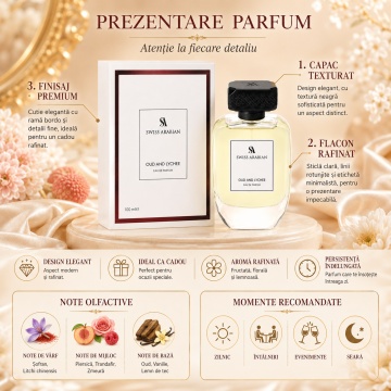 Parfum Oud and Lychee Eau de Parfum 100ml, tip arăbesc, Unisex, Damă, Bărbat - Img 4