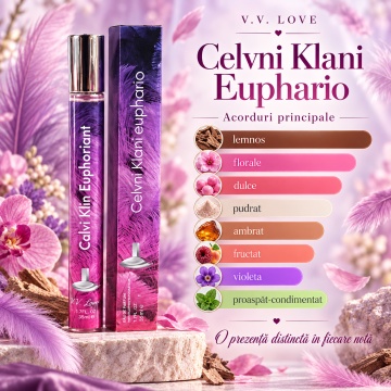 Parfum pentru femei Miss Doi V.V. Love, 35 ml, aroma florala lemnoasa, mandarina, clementina, iasomie, lemn de chihlimbar, patchouli, cedru si note lemnoase - Img 3