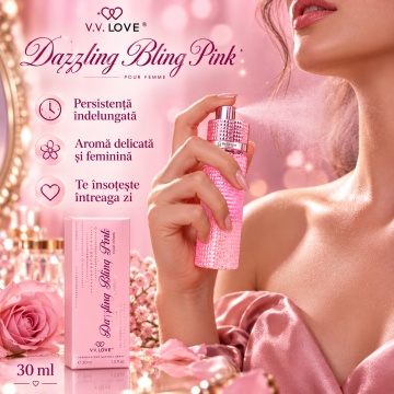 Parfum pentru femei V.V. LOVE Dazzling Bling Pink, 30 ml - Img 3