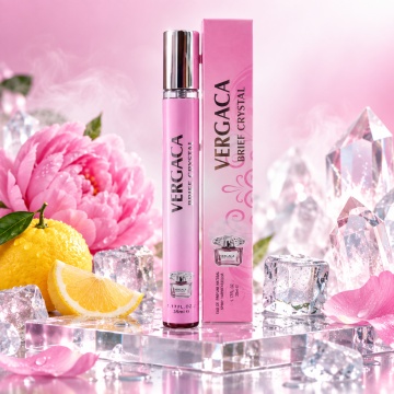 Parfum pentru femei Vergaca Brief Crystal V.V. Love, Apa de Parfum, 35 ml, aroma florala proaspata citrica, yuzu, rodie, gheata, bujor, lotus, magnolie, mosc, lemn de mahon si ambra - Img 3