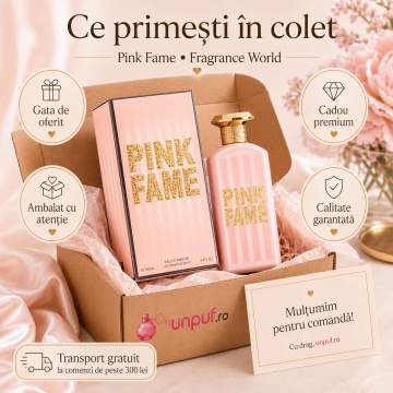 Parfum Pink Fame Fragrance World 100 ml, Apa De Parfum, Femei - Img 4