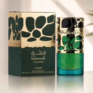 Parfum Qimmah For Women Lattafa 100 ml, Apă de Parfum Damă, Aromă Oriental Florală, Note de Cafea, Migdale, Iasomie, Tuberoză, Tonka, Cacao, Lemn de Santal și Vanilie