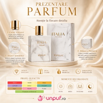 Parfum Rayhaan Italia 100 ml, parfum arăbesc, edp, Bărbat - Img 3