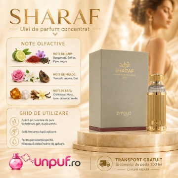 Parfum Sharaf 20ml, tip arăbesc, Unisex, Damă, Bărbat - Img 9