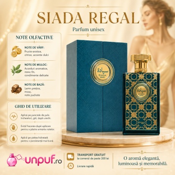 Parfum Siada Regal Eau de Parfum 100ml, tip arăbesc, Unisex, Damă, Bărbat - Img 9