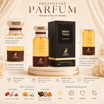 Parfum Smoky Touch Maison Alhambra 80 ml, Apa De Parfum, Unisex - Img 6