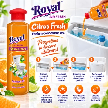 Parfum Superconcentrat WC Royal Air Fresh Citrus Fresh – 250 ml - Img 2