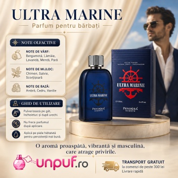 Parfum Ultra Marine Pendora Scents 100 ml, Apa De Parfum, Barbati - Img 9