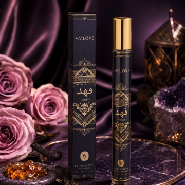 Parfum Unisex Arăbesc Faheo 35 ml V.V. Love, Apă de Toaletă, Inspirat de Bade'e Al Oud Amethyst Lattafa, Aromă Floral Orientală cu Piper Roz, Bergamotă, Trandafir Turcesc, Trandafir Bulgăresc, Iasomie, Oud, Ambră și Vanilie - Img 2