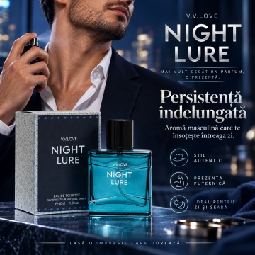 Parfum V.V. LOVE Night Lure, parfum barbatesc, 30 ml - Img 3