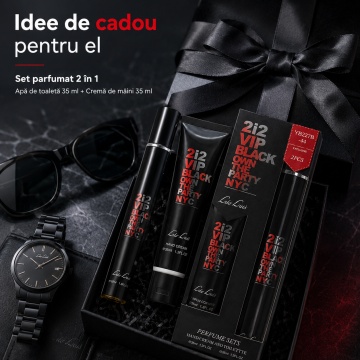 Set 212 VIP Black Own The Party NYC 2x35 ml, Apă de Toaletă Bărbat 35 ml + Cremă de Mâini 35 ml, Aromă Masculină Aromatică, Vanilată și Fin Condimentată, Note de Absint, Anason, Fenicul, Lavandă, Coajă de Vanilie Neagră și Mosc - Img 5