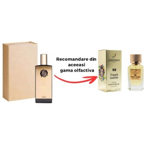 Set Extract de Parfum Lorinna Paris Parfum French Leather, Unisex Damă Bărbat, 50 ml si Gentuță Parfumuri - Img 2