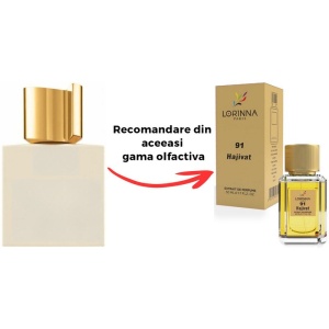 Set Extract de Parfum Lorinna Paris Parfum Hajivat Unisex Damă Bărbat, 50 ml si Gentuță Parfumuri - Img 2