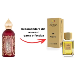 Set Extract de Parfum Lorinna Paris Parfum Hayati Unisex Damă Bărbat, 50 ml si Gentuță Parfumuri - Img 2