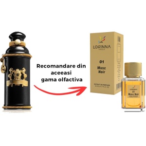Set Extract de Parfum Lorinna Paris Parfum Musc Noir, 50 ml, Unisex Damă Bărbat si Gentuță Parfumuri - Img 2