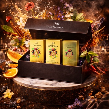 Set parfum Lorinna Paris Arabian Interlude & Cocaine & Vanilla Gold, 3 x 50 ml, Cutie cadouri parfum premium - Img 6