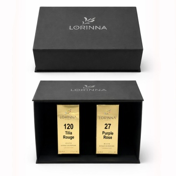 Set parfum Lorinna Paris Purple Rose & Tilia Rouge, 2 x 50 ml, Cutie cadouri parfum premium
