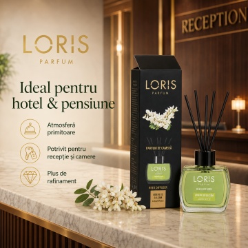 Set parfum odorizat de camera cu betisoare parfumate, miros placut persistent, LORIS PARFUM, esenta Adiere de Salcam, 120 ml - Img 5