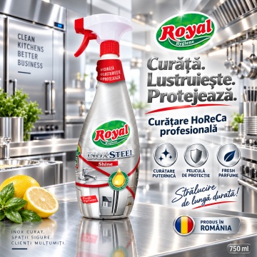 Solutie curatat Inox Steel Royal Hygiene – 750 ml - Img 2