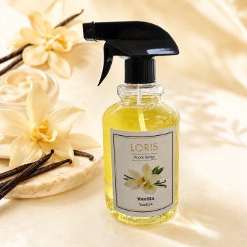 Spray Odorizant Loris Pafum Vanilla, 500 ml, pentru Cameră, Hol, Baie și Auto, Aromă de Vanilie