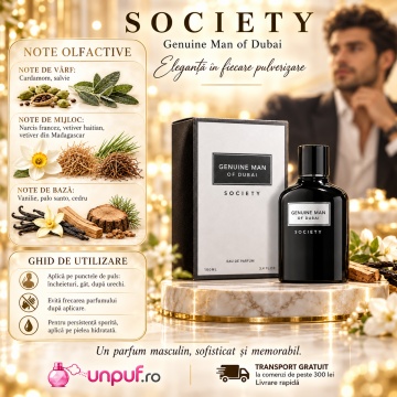 Fragrance World Genuine Man Giovany Society – Parfum EDP 100 ml, bărbați - Img 5