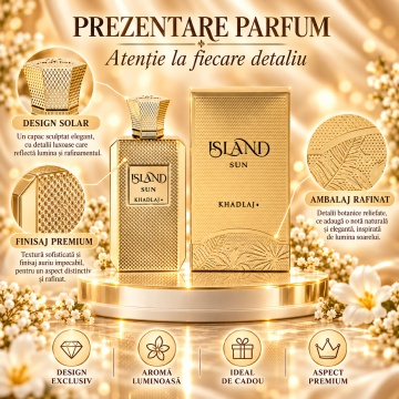 Khadlaj Island Sun – Parfum Extract de parfum 100 ml, unisex - Img 3