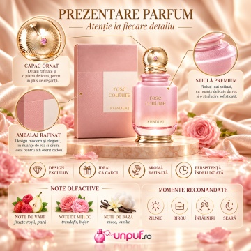 Khadlaj Rose Couture – Parfum EDP 100 ml, damă - Img 3