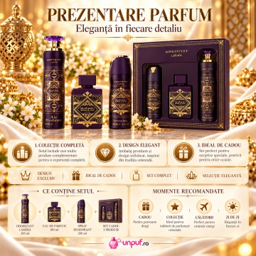 Lattafa Set Badee Al Oud Amethyst – 3 Pcs, unisex - Img 3