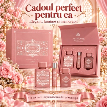 Lattafa Set Cadou A Luxurious Badee Al Oud Noble Blush – 3 Pcs, damă - Img 3