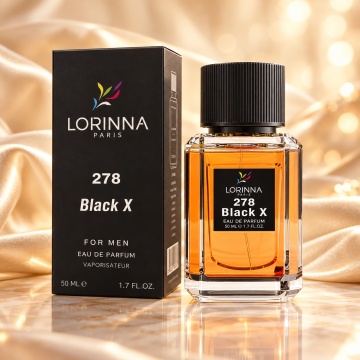 Lorinna Paris Black X – Apă de parfum 50 ml, bărbați
