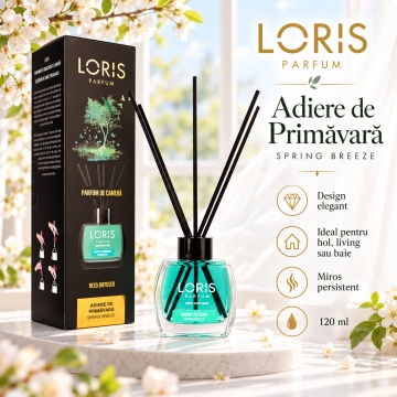 Loris Parfum Adiere de Primăvară 120 ml – Odorizant de Cameră cu Bețișoare Parfumate - Img 5