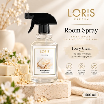 Loris Parfum Room Spray Ivory Clean 500 ml – Parfum de Cameră și Mașină - Img 2