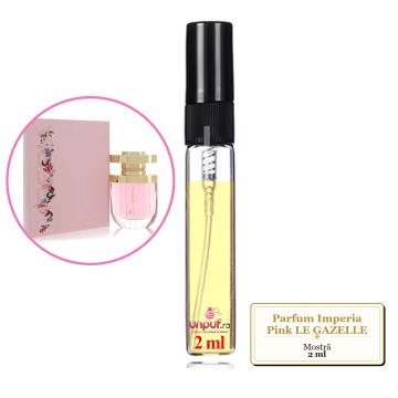 Mostra Fiola Din Imperia Pink Le Gazelle, Decant Sticla Cu Pulverizator
