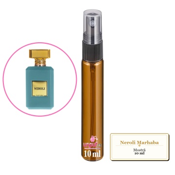 Mostra fiola din Neroli Marhaba, decant sticla cu pulverizator - Img 4