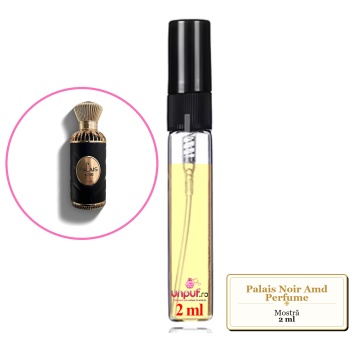 Mostra fiola din Palais Noir Amd Perfume, decant sticla cu pulverizator