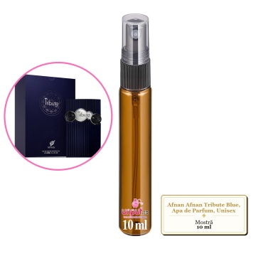 Mostra fiola din Parfumul Afnan Afnan Tribute Blue, Apa de Parfum, Unisex, decant sticla cu pulverizator - Img 1