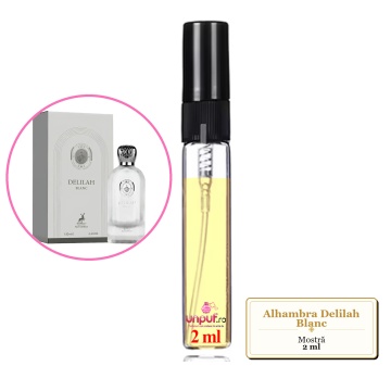 Mostra fiola din Parfumul Alhambra Delilah Blanc, decant sticla cu pulverizator - Img 2